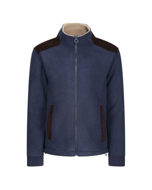 Regatta Blue Faversham Full Zip Fleece Jacket for men