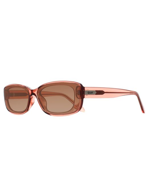 Quay Brown Rectangle Pale Rose Sepai Gradient Vibe Check