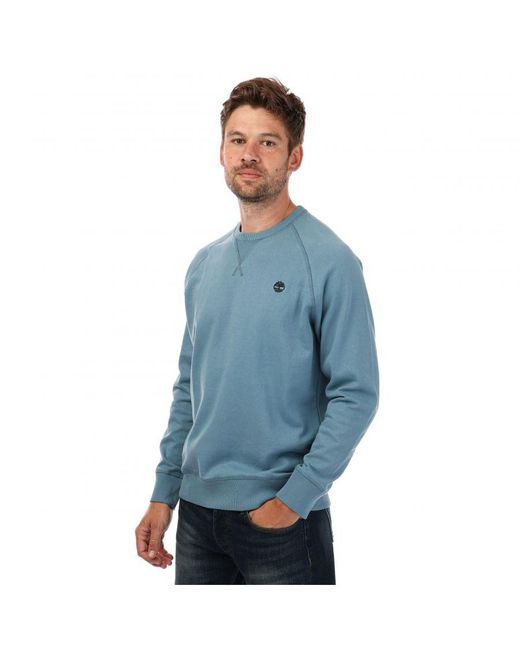 Timberland Exeter River Sweatshirt Met Ronde Hals Voor , Blauw in het Blue voor heren