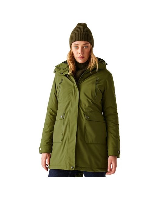 Regatta Green Ladies Valenta Waterproof Jacket (Nephrite/