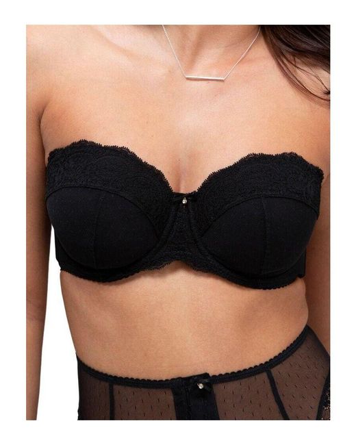 Charnos Black Opera Padded Strapless Bra
