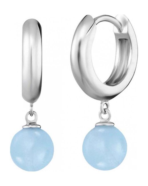 Engelsrufer Blue Ere-Ba-Cr Ladies Powerful Stone Earrings Sterling