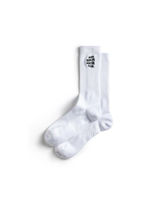 ANTI SOCIAL SOCIAL CLUB White Anti Social Club Assc Embroidered Socks