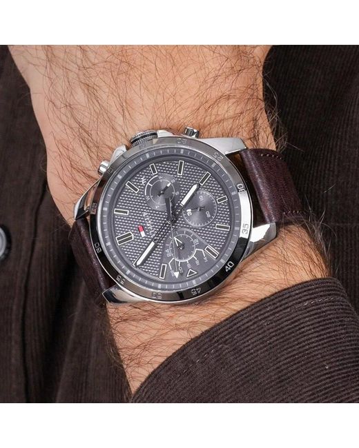 Tommy Hilfiger Gray 1791562 Decker Watch for men
