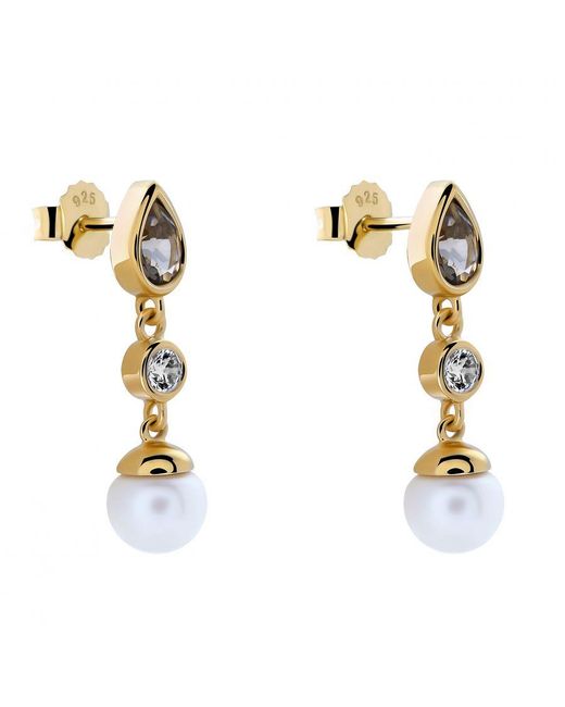 Orphelia Metallic 'Lylou' 925 Sterling Drop Earrings