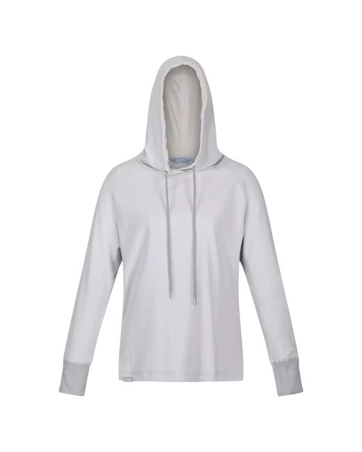 Regatta Gray Ladies Hartside Marl Lightweight Hoodie (Cyberspace Marl)