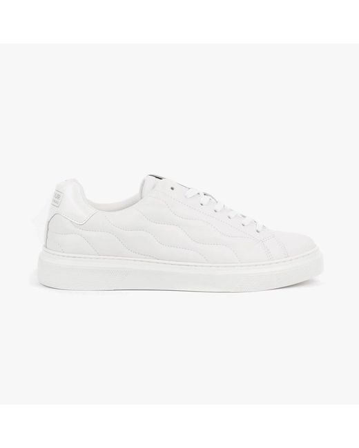Barbour White Glendale Trainers for men