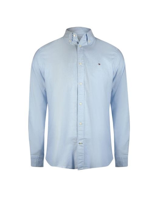 Tommy Hilfiger Blue Light Oxford Shirt for men