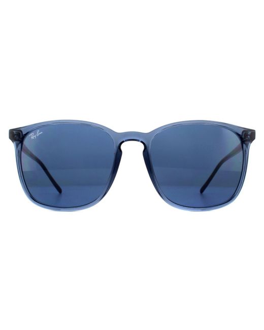 Ray-Ban Square Mannen Transparant Blauw Blauw Gradient Zonnebril in het Blue voor heren
