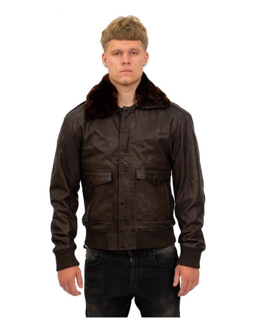 Infinity Leather Black Air Force A2 Aviator Bomber Jacket-Sao Paulo Nappa Leather for men