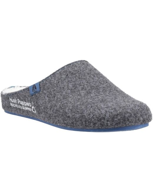 Hush Puppies Gray The Good Slipper 90% Recycled Rpet Slippers for men