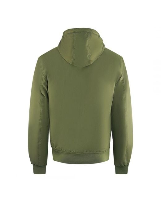 Fred Perry Padded Hooded Uniform Brentham Jacket in Green for Men Lyst UK