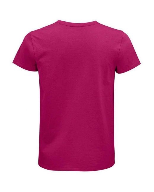 Sol's Purple Adult Pioneer Organic T-Shirt (Fuchsia)
