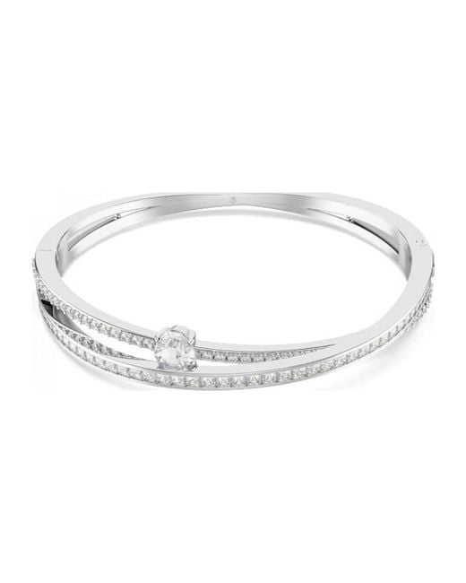 Swarovski White Hyperbola Crystal Bangle 5691226