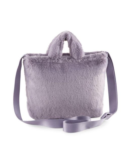 PUMA Purple Core Fur Mini Tote Bag