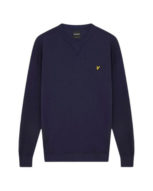Lyle & Scott Blue Jumpers Crew Neck Winter Sweatshirts for men