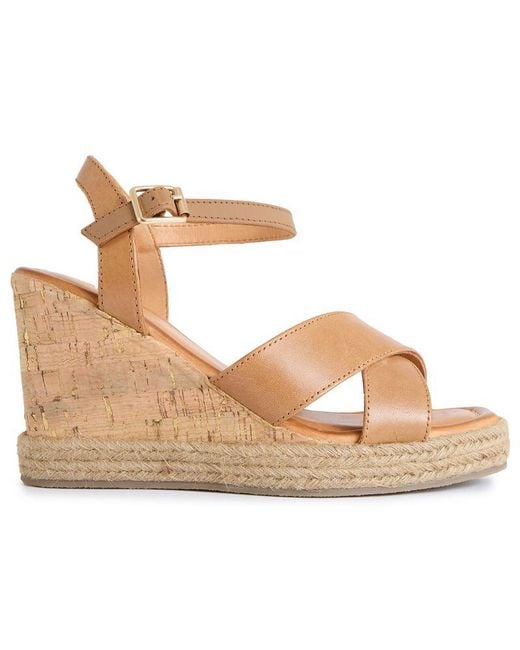 Sole Metallic Ldn Brita Wedge Sandals
