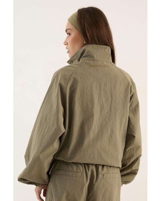 DSGN Studio Gray Funnel Neck Zip Through Track Jacket