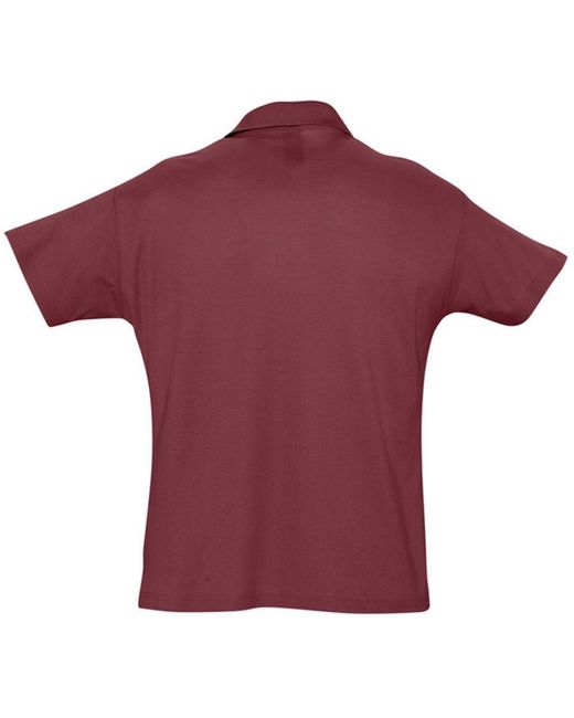 Sol's Purple Summer Ii Pique Short Sleeve Polo Shirt for men
