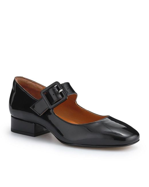 Jones Bootmaker Blue Zuri Leather Mary Janes