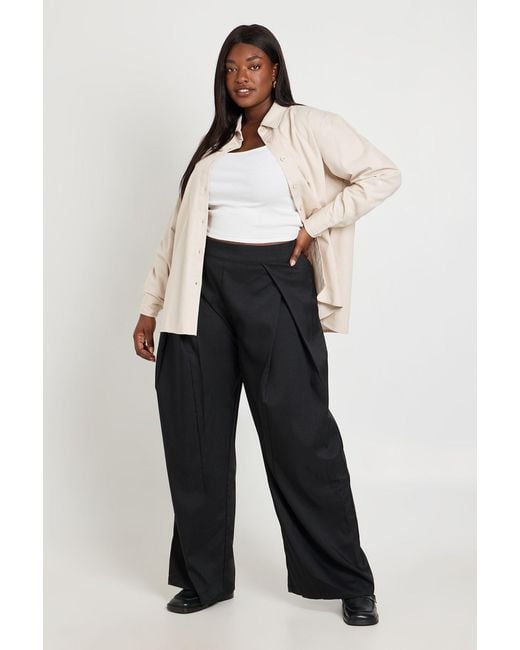 Boohoo Multicolor Plus Chambray Oversized Shirt