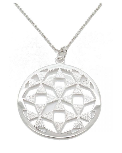 Orphelia White 925 Sterling Chain With Pendant