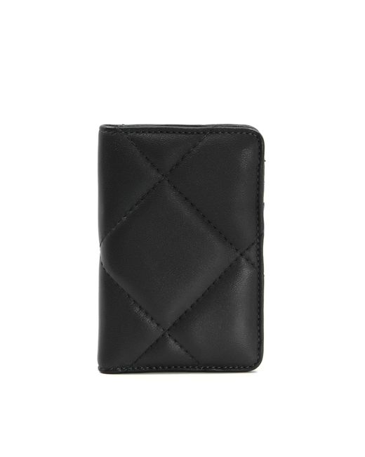 Dune Black Knightsbridge Quilted Leather Purse