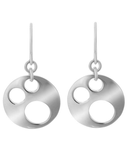 Orphelia Metallic 925 Sterling Drop Earrings