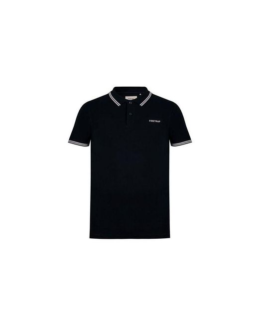 Firetrap Black Lazer Polo Shirt for men