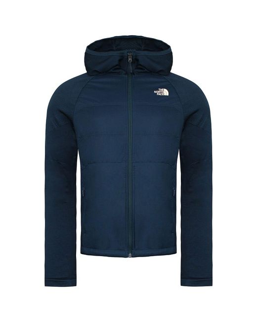The North Face Blue Fast Hike Hybrid Jacket Fleece for men