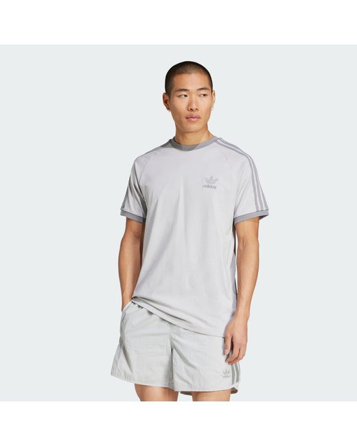 Adidas Originals White Adicolor Classics 3-Stripes Tee for men