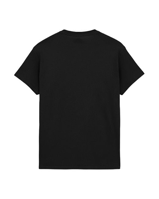 Disney Black Mickey Mouse Sketch Cotton T-Shirt for men