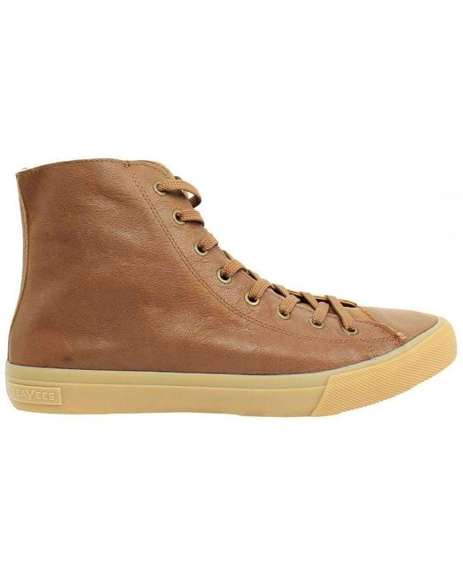 Seavees Brown Army Issue High Shoes for men