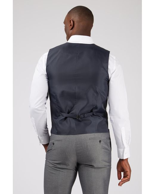 Limehaus Gray Slim Fit Waistcoat for men
