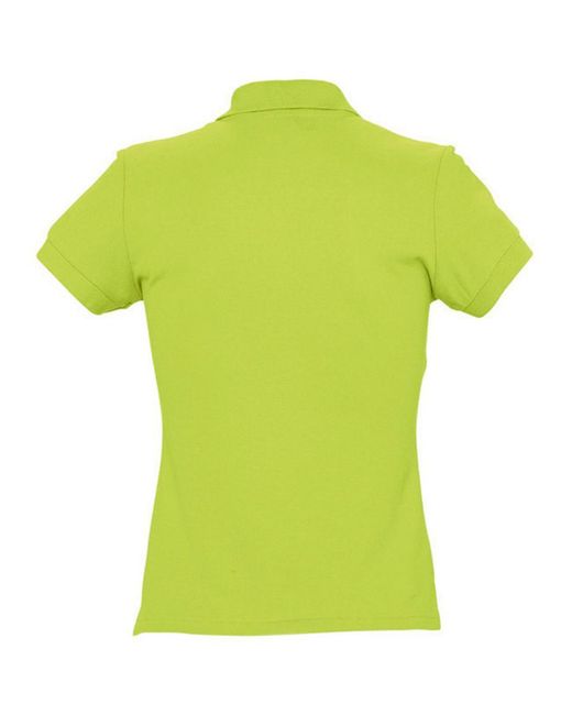 Sol's Yellow Ladies Passion Pique Short Sleeve Polo Shirt (Apple)