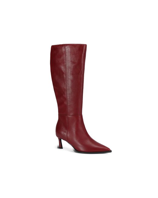 Steve Madden Red Leather Lucid Boots