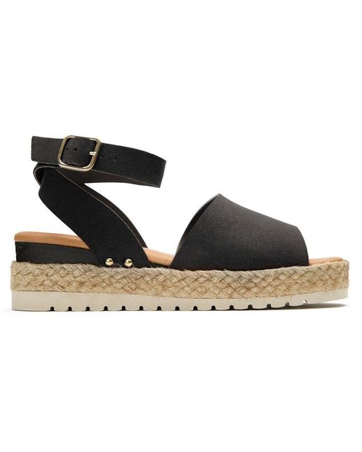 V.Gan Black Vegan Dragon Espadrille Sandals
