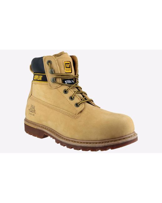 Caterpillar Safety Black Holton S3 Boot Leather for men
