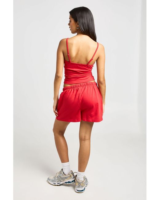 Boohoo Red Striped Cami Top