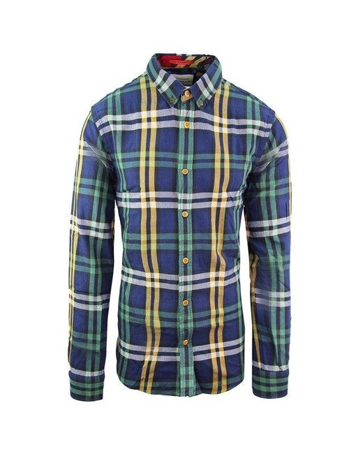 Scotch & Soda Blue Printed Shirt for men