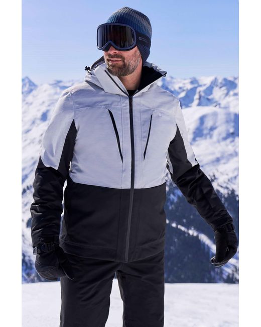 Mountain Warehouse Blue 'Interstellar' Padded Ski Jacket Waterproof Breathable Winter Coat for men