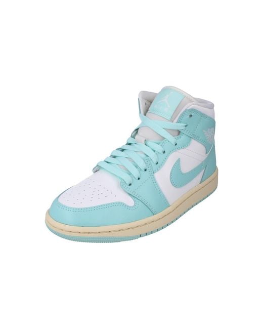 Nike Blue Jordan 1 Mid Shoes