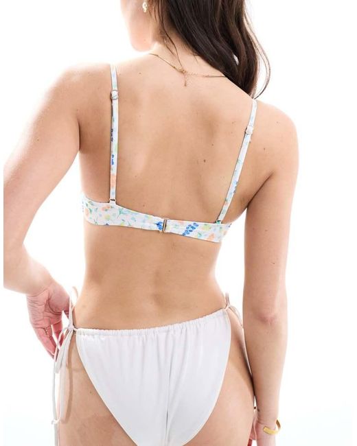 Cotton On Blue Balconette Bikini Bra Top