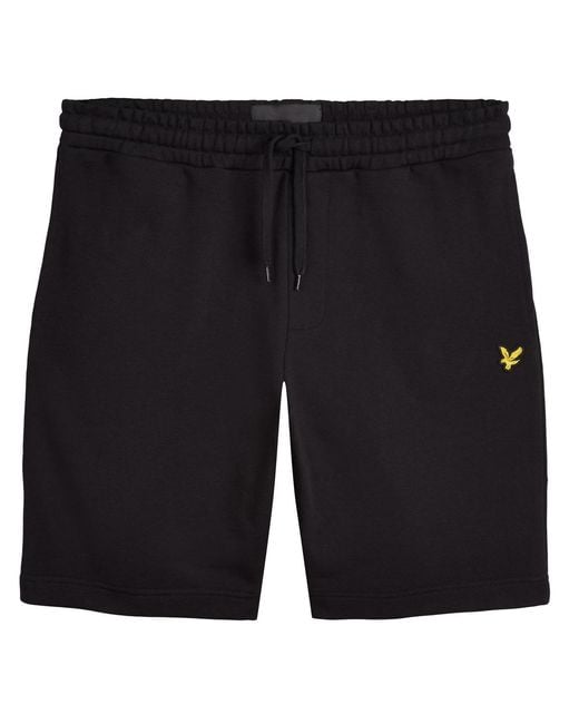 Lyle & Scott Black Sweat Short for men