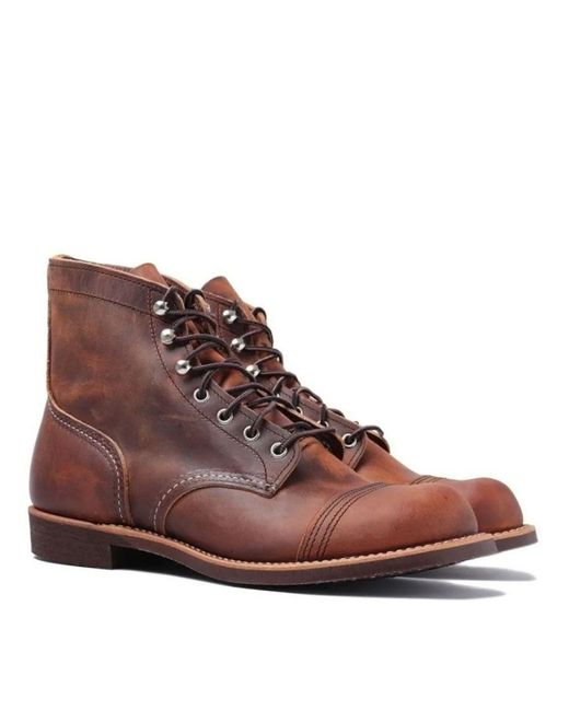 Red Wing Brown 8085 Iron Ranger Boots for men