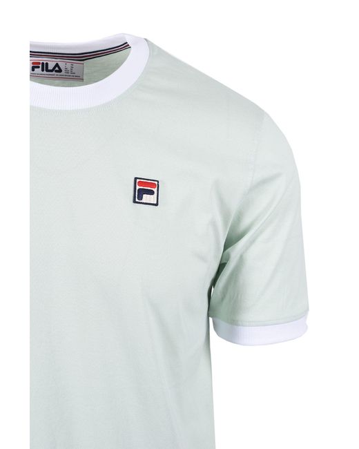Fila Blue Marconi Essential Ringer T-Shirt Surf Spray for men