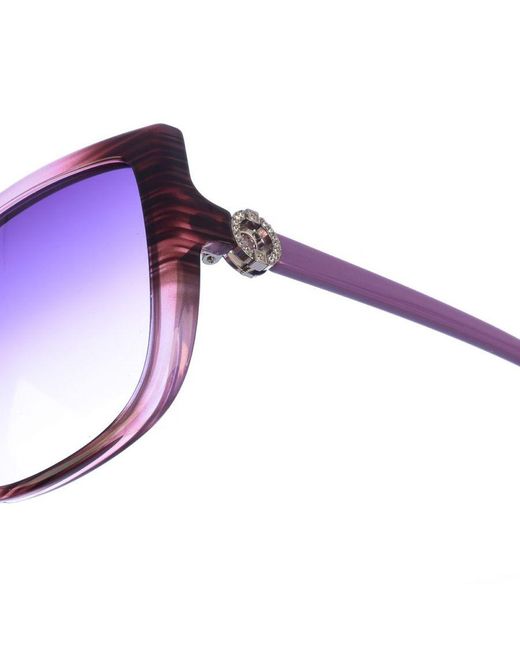 Swarovski Acetaat Zonnebril Met Ovale Vorm Sk0166s in het Purple