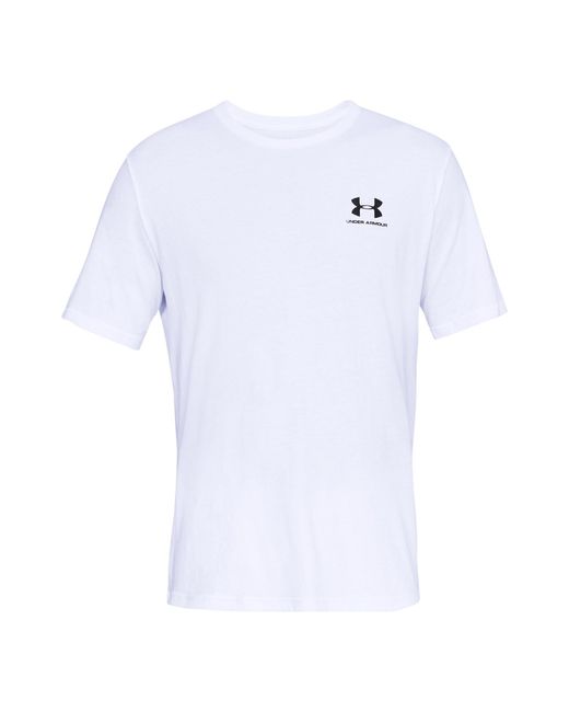 Under Armour White Sportstyle Short-Sleeved T-Shirt for men