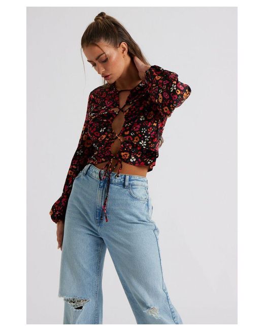 Urban Bliss Blue Cut Out Top