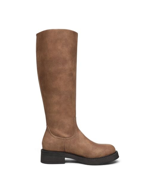 Blowfish Brown Faux Leather High Riding Boots
